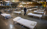 A temporary hospital in Indio, California, March 29, 2020. (Apu Gomes/AFP)