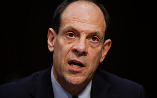 Glenn Fine, then Acting Inspector General from the US Department Of Defense, testifies during a Senate Judiciary Committee hearing on Capitol Hill in Washington, December 6, 2017. (AP/Carolyn Kaster) Glenn Fine, then Acting Inspector General from the US Department Of Defense, testifies during a Senate Judiciary Committee hearing on Capitol Hill in Washington, December 6, 2017. (AP/Carolyn Kaster)