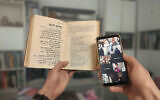 Zooming in to reciting Kaddish, the mourners' prayer, at home. (Photo montage, Gil Be'eri)