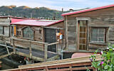 Shel Silverstein's houseboat, the 'Evil Eye.' (Christian Klugmann via JTA)