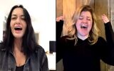Kelly Clarkson sings in Hebrew with Israeli singer Maya Buskila (Screen grab)