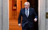 Britain's Prime Minister Boris Johnson walks of 10 Downing Street in central London on April 30, 2020. (Ben STANSALL / AFP)