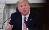 US President Donald Trump speaks during a meeting with Republican members of the US Congress in the State Dining Room of the White House in Washington, DC, on May 8, 2020. (MANDEL NGAN / AFP)