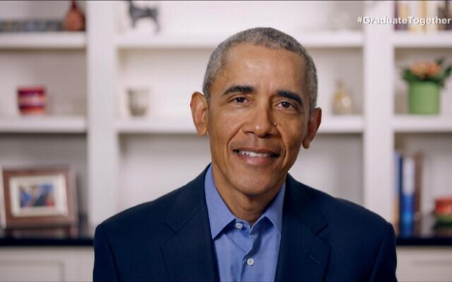 In this screen capture, former president Barack Obama speaks during Graduate Together: America Honors the High School Class of 2020 on May 16, 2020. (Getty Images/Getty Images for EIF & XQ/AFP) In this screen capture, former president Barack Obama speaks during Graduate Together: America Honors the High School Class of 2020 on May 16, 2020. (Getty Images/Getty Images for EIF & XQ/AFP)