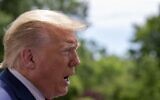 US President Donald Trump talks to the media outside the White House as he heads to the SpaceX launch in Florida on May 30, 2020 in Washington, DC. (Tasos Katopodis/Getty Images/AFP)