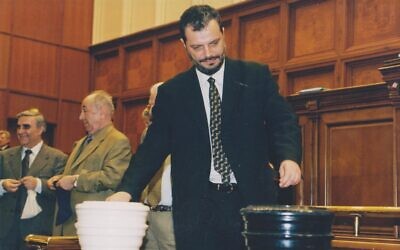 Peter Eckstein-Kovacs served in Romania's government for nearly two decades. (Courtesy of Eckstein-Kovacs/ via JTA)