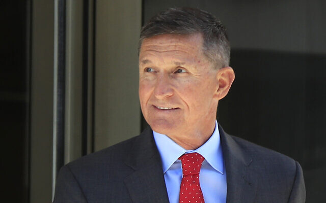 Former Trump national security adviser Michael Flynn leaves the federal courthouse in Washington, following a status hearing, July 10, 2018. (AP Photo/Manuel Balce Ceneta, File) Former Trump national security adviser Michael Flynn leaves the federal courthouse in Washington, following a status hearing, July 10, 2018. (AP Photo/Manuel Balce Ceneta, File)