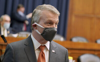 Richard Bright, former director of the Biomedical Advanced Research and Development Authority, arrives for a House Energy and Commerce Subcommittee on Health hearing to discuss protecting scientific integrity in response to the coronavirus outbreak on May 14, 2020 on Capitol Hill in Washington. (Greg Nash/Pool via AP)