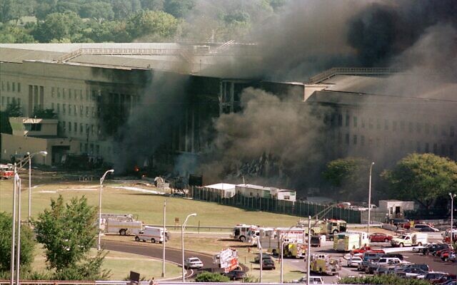 In this Sept. 11, 2001 file photo, the south side of the Pentagon burns (AP Photo/Tom Horan, File) In this Sept. 11, 2001 file photo, the south side of the Pentagon burns (AP Photo/Tom Horan, File)