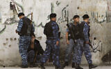 File: Palestinian policemen in the West Bank town of Nablus (AP Photo /Nasser Ishtayeh)