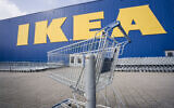 A branch of the furniture chain Ikea in Wallau near Wiesbaden, Germany, March 17, 2020. (Frank Rumpenhorst/dpa via AP)