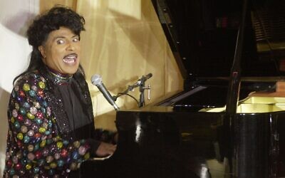 In this July 22, 2001, photo, Little Richard performs at the 93rd birthday and 88th year in show business gala celebration for Milton Berle, in Beverly Hills, California (AP Photo/John Hayes,)