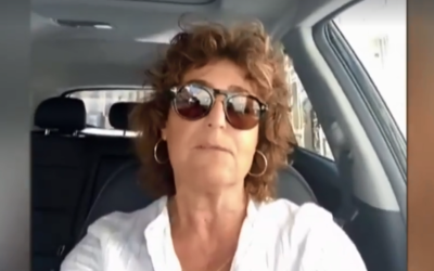 Yael Perl-Ruiz,  the great-grandaughter of Alfred Dreyfus gave an interview to i24News, May 26, 2020. (Screen capture: Facebook)