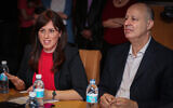 Likud MKs Tzipi Hotovely (L) and Tzachi Hanegbi at the Foreign Ministry in Jerusalem on July 21, 2015. (Hadas Parush/Flash90)