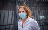 Deputy State Attorney Liat Ben-Ari arrives at the District Court in Jerusalem, ahead of Prime Minister Benjamin Netanyahu's trial on May 24, 2020. (Yonatan Sindel/Flash90)