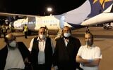 Kosher slaughterers arrive in Hungary on April 20, 2020. (Courtesy EMIH/ Nezer Hakashrut)
