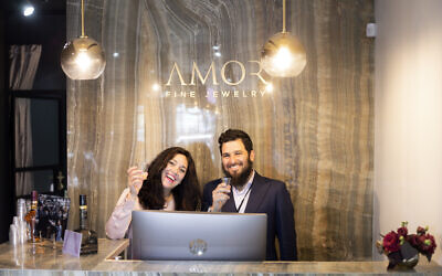Simcha and Zalman Minkowitz hope to reopen their store, Amore Fine Jewelry, soon. (Mushka Krinsky)