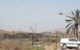 Screen capture from video of the area where security forces foiled an attempt to smuggle weapons from Jordan to Israel, May 20, 2020. (Ynet)