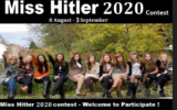 An advertisement for the 'Miss Hitler 2020' competition (Courtesy/Anti-Defamation Commission)