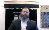 Chabad Rabbi Binyamin Wolff (Screen capture: Facebook)