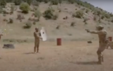 Screen capture from video of members of the Hezbollah terror group's Radwan Unit in training. (YouTube)