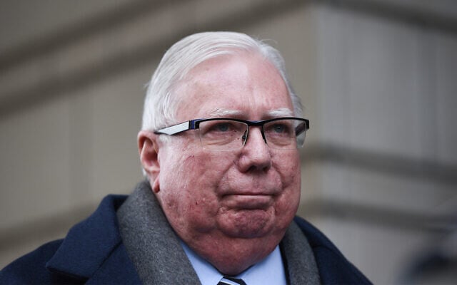 Jerome Corsi at a news conference outside the federal courthouse in Washington, January 3, 2019. (AP/Sait Serkan Gurbuz) Jerome Corsi at a news conference outside the federal courthouse in Washington, January 3, 2019. (AP/Sait Serkan Gurbuz)