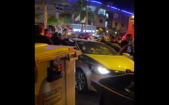 A car windshield is seen riddled with bullet holes in a video reportedly taken at the scene of a double murder in northern Israel, May 7, 2020. (Screenshot/Twitter) A car windshield is seen riddled with bullet holes in a video reportedly taken at the scene of a double murder in northern Israel, May 7, 2020. (Screenshot/Twitter)