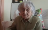 Maria Branyas, 113, after recovering from COVID-19 at the Santa Maria del Tura care home in Olot, Spain, May 11, 2020. (Screenshot: YouTube)