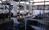 Illustrative: A view of the Sorek A Desalination Plant, November 22, 2018. (Isaac Harari/Flash90)