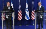 US Secretary of State Mike Pompeo, left, with Prime Minister Benjamin Netanyahu at his Jerusalem residence, May 13, 2020 (Kobi Gideon/PMO)
