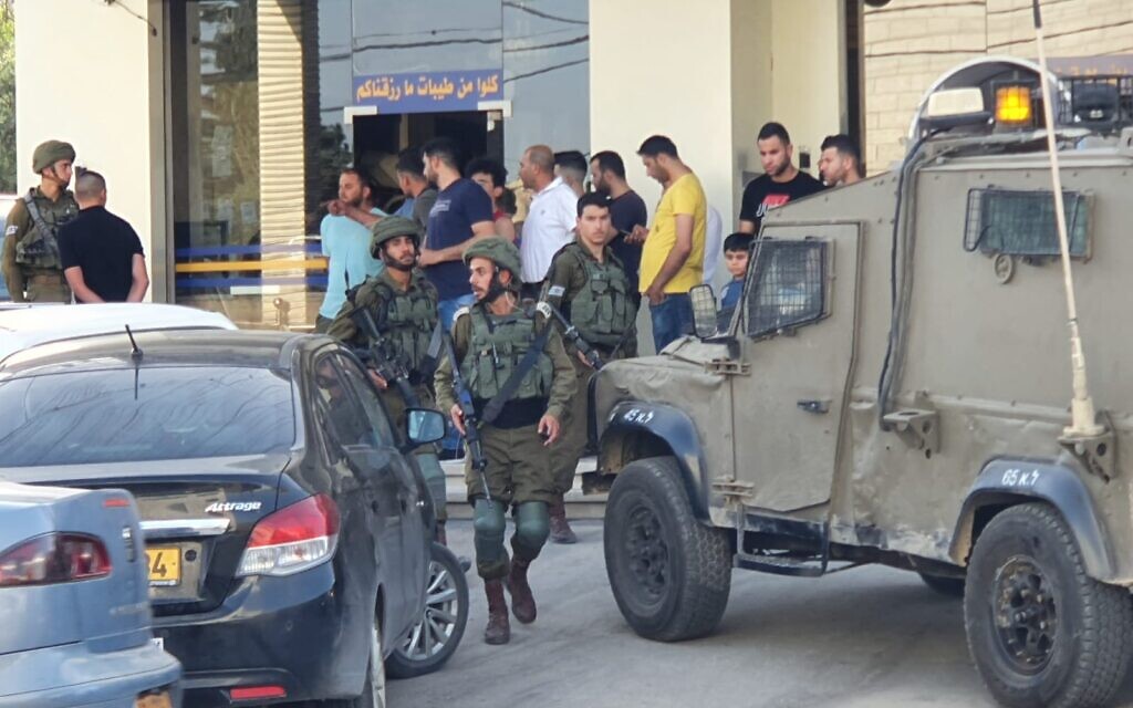 The scene of an attempted terror attack near the Hawara Junction in the northern West Bank on May 20, 2020. (Samaria Regional Council)