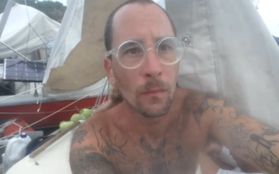 Israeli sailor Amit Mendel, who was denied entry to Jamaica due to a coronavirus lockdown, undated, 2020. (Kan screenshot)
