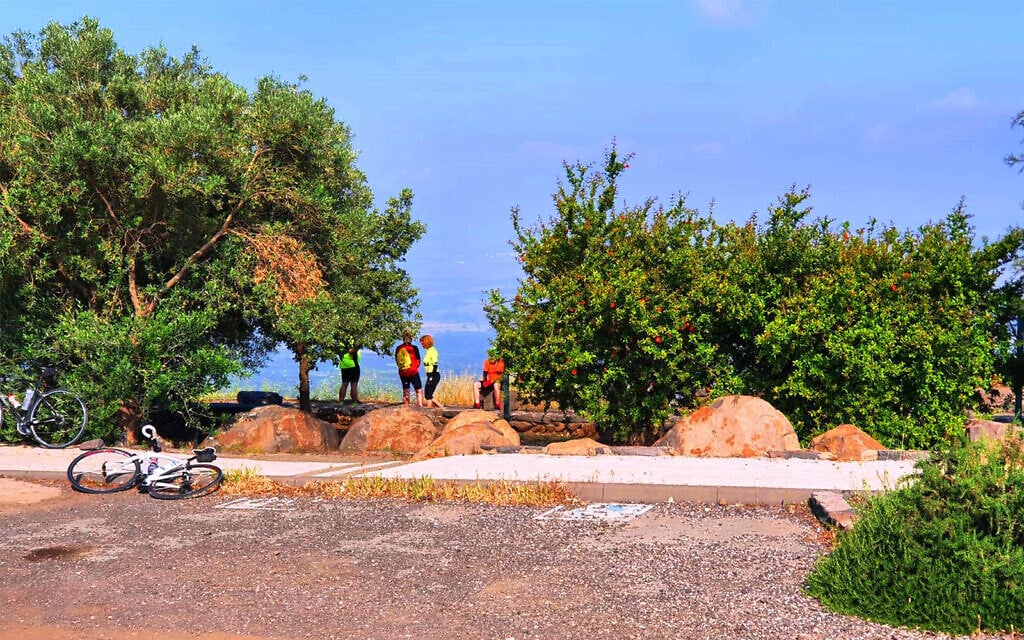 The Beitsaida vantage point overlooks the northern portion of the Sea of Galilee, and the lush, marshy Beitsaida Valley. (Asaf Ben-Zvi)