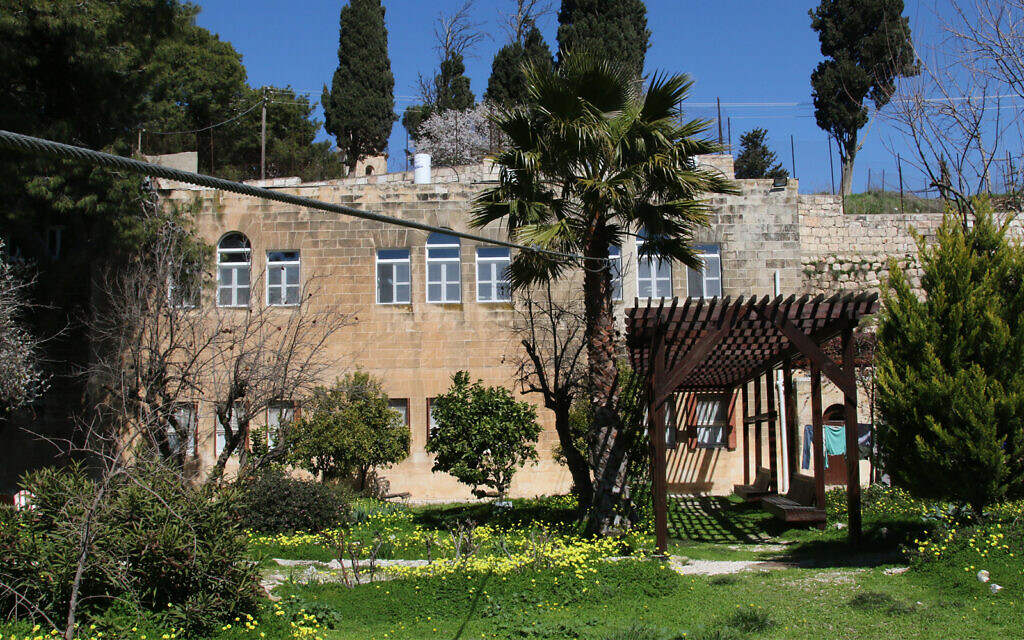 The Gobat School in Jerusalem, which the secret cable car connected to today's Mount Zion Hotel. (Shmuel Bar-Am)
