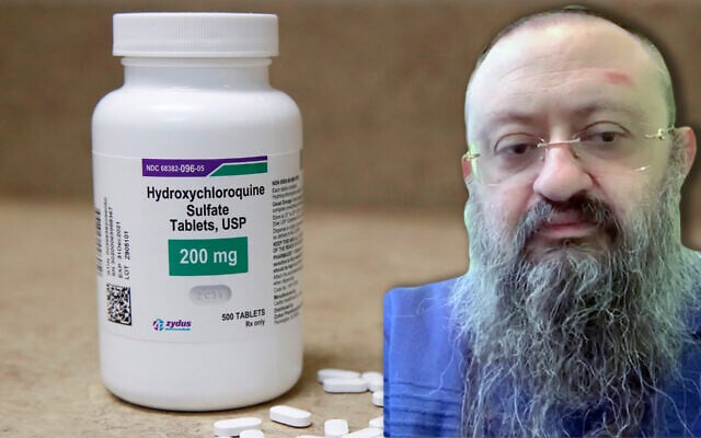 Dr. Vladimir Zelenko promoted hydroxychloroquine as a treatment for COVID-19. (Getty Images and screenshot from Whatsapp video via JTA) Dr. Vladimir Zelenko promoted hydroxychloroquine as a treatment for COVID-19. (Getty Images and screenshot from Whatsapp video via JTA)