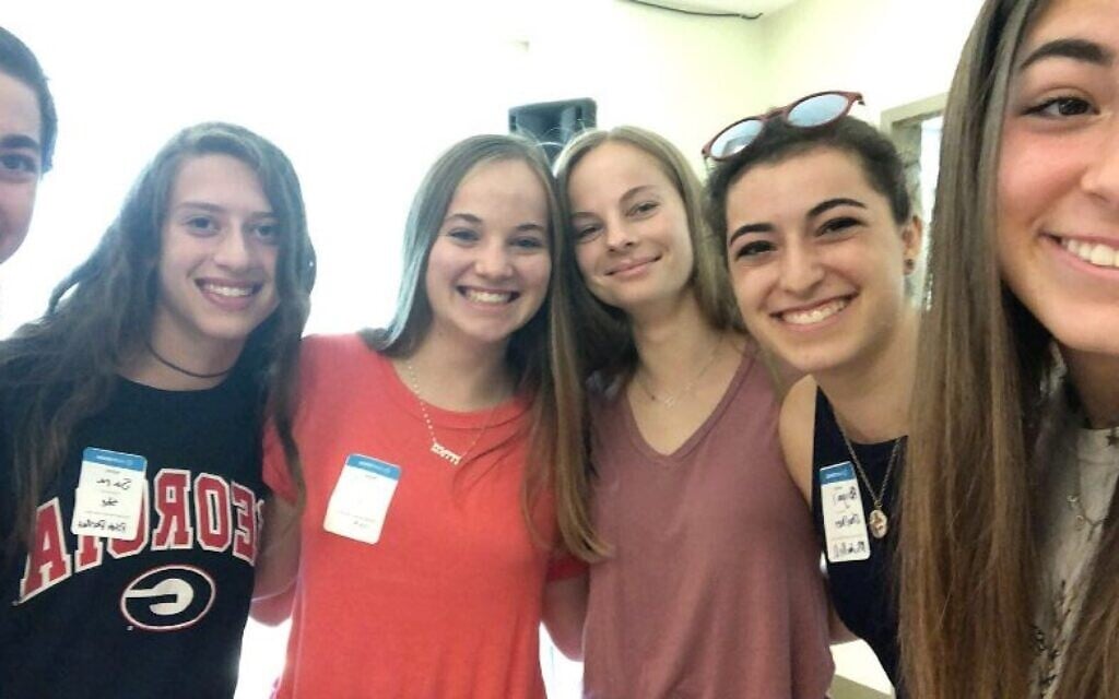 Illustrative: Teenage girls from the Atlanta Jewish community. (Courtesy of JumpSpark)
