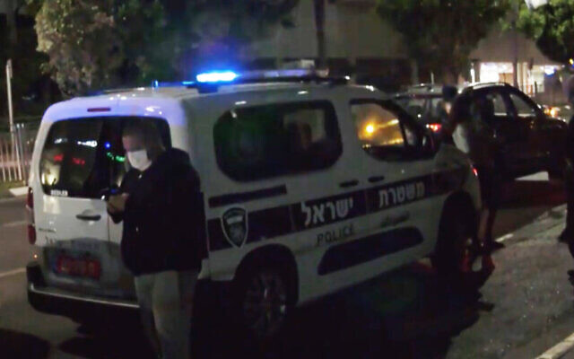 Screen capture from video of the scene where a woman's body was found in Bat Yam, May 3, 2020. (Ynet) Screen capture from video of the scene where a woman's body was found in Bat Yam, May 3, 2020. (Ynet)