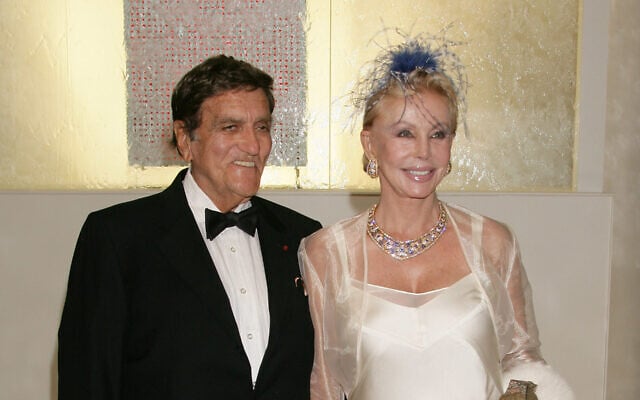 Tony Murray and Baronne Von Brandstetter. (Stephane Cardinale/Corbis via Getty Images and JTA)