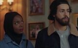 Ramy Hassan (played by Ramy Youssef) and Zainab (played by MaameYaa Boafo) in a scene from the second season of the Hulu show 'Ramy.' (A24/ via JTA)