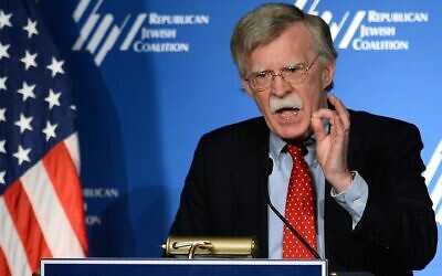 John Bolton speaks at the Republican Jewish Coalition spring leadership meeting in Las Vegas, March 29, 2014. (Ethan Miller/Getty Images)