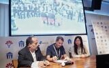 Rani Shifron, CEO of Healthier Globe, left to right, Tsvi Shmilovich, CEO EZMEMS, Muna Lo, Secretary of the Economic Division of the Taiwan Embassy in Israel (Nati Levi)