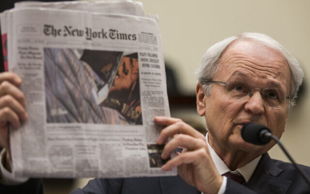 Zionist Organization of America President Mort Klein testifies during a House Judiciary Committee hearing discussing hate crimes and the rise of white nationalism on Capitol Hill on April 9, 2019 in Washington, DC. (Zach Gibson/Getty Images via JTA) Zionist Organization of America President Mort Klein testifies during a House Judiciary Committee hearing discussing hate crimes and the rise of white nationalism on Capitol Hill on April 9, 2019 in Washington, DC. (Zach Gibson/Getty Images via JTA)