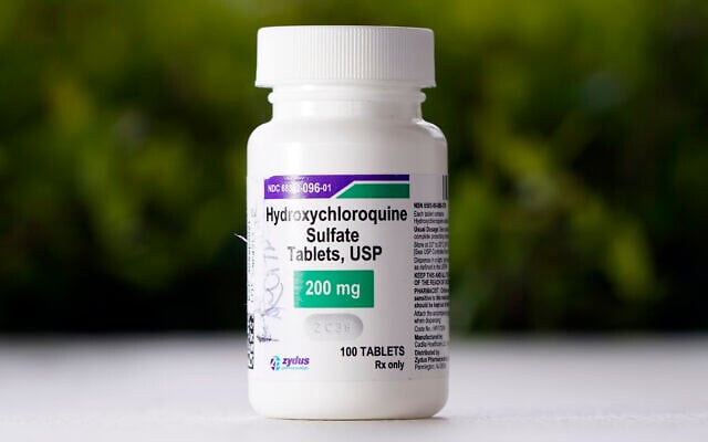 A bottle of hydroxychloroquine tablets in Texas City, Texas, April 7, 2020. (AP Photo/David J. Phillip, File) A bottle of hydroxychloroquine tablets in Texas City, Texas, April 7, 2020. (AP Photo/David J. Phillip, File)
