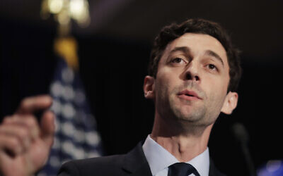 In this June 20, 2017, file photo, Jon Ossoff speaks in Atlanta. (AP Photo/David Goldman, File)