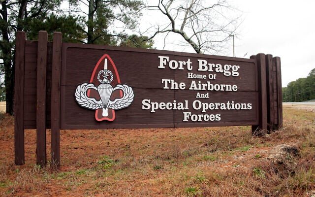 In this Jan. 4, 2020, file photo a sign for at Fort Bragg, N.C., is shown. (AP Photo/Chris Seward) In this Jan. 4, 2020, file photo a sign for at Fort Bragg, N.C., is shown. (AP Photo/Chris Seward)