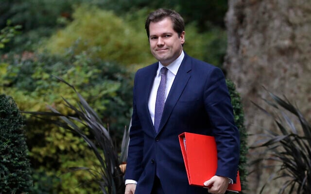 Britain's Secretary of State for Housing Robert Jenrick arrives for a Cabinet meeting at 10 Downing Street in London, October 16, 2019. (Kirsty Wigglesworth/AP) Britain's Secretary of State for Housing Robert Jenrick arrives for a Cabinet meeting at 10 Downing Street in London, October 16, 2019. (Kirsty Wigglesworth/AP)