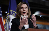 House Speaker Nancy Pelosi of Calif., speaks during a news conference on Capitol Hill in Washington, Thursday, May 28, 2020. (AP Photo/Carolyn Kaster)