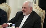 Iran's Foreign Minister Mohammad Javad Zarif during talks in Moscow, Russia, June 16, 2020. (Russian Foreign Ministry Press Service via AP)