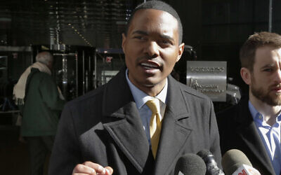 In this, March 19, 2018, file photo, New York City Council Member Ritchie Torres addresses a news conference in New York (AP Photo/Richard Drew, File)