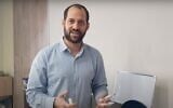 Screen capture from video of Davidi Ben Zion, Deputy mayor of the Samaria Regional Council. (YouTube)